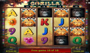 Бонусная игра в Игровом автомате Gorilla Novomatic (Greentube) - играть бесплатно в демо